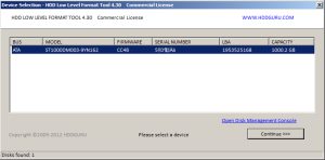 HDD Low Level Format Tool